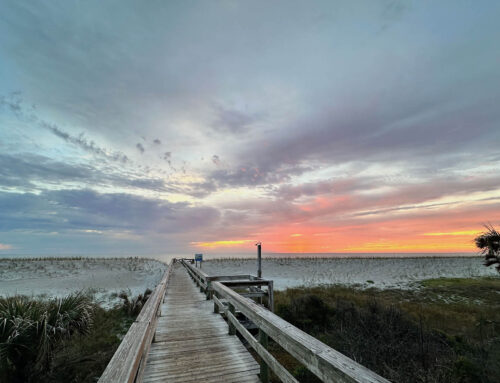 Sunrise At Hanna Park In Jacksonville Beach Florida